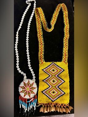 Vintage Southwestern Sea Bead Necklaces.  Native American.